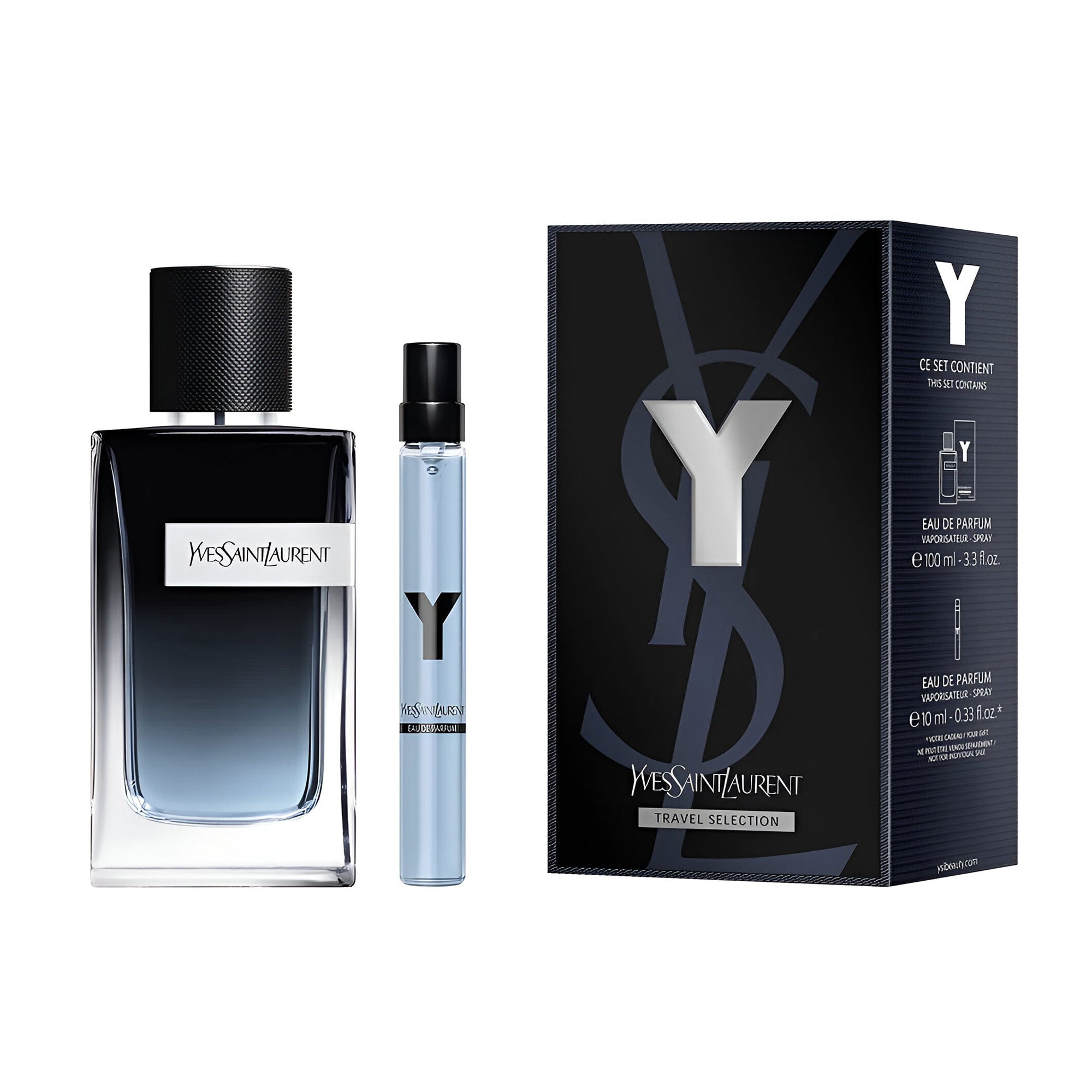 Y 100ml EDP 2 Piece Gift Set By Yves Saint Laurent (Men's)