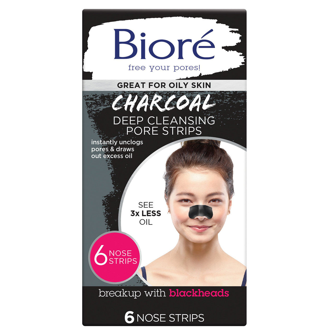 Biore 6 Deep Cleansing Charcoal Pore Strips