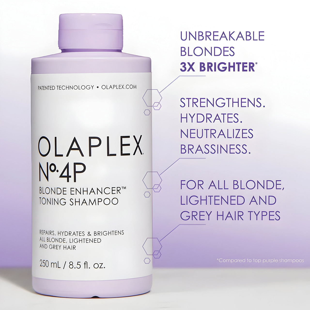 Olaplex No.4P Blonde Enhancer Toning Shampoo 250ml