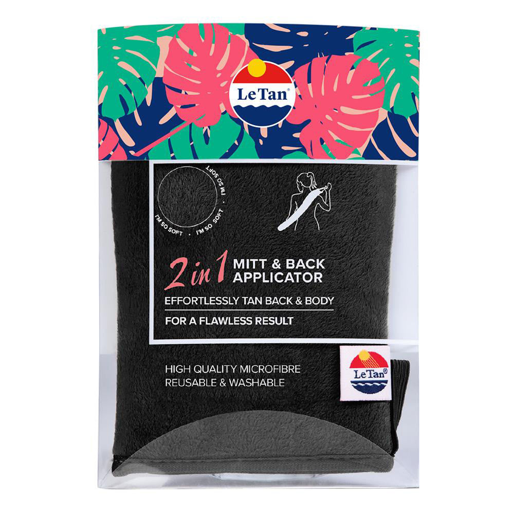 LeTan 2 In 1 Mitt & Back Applicator