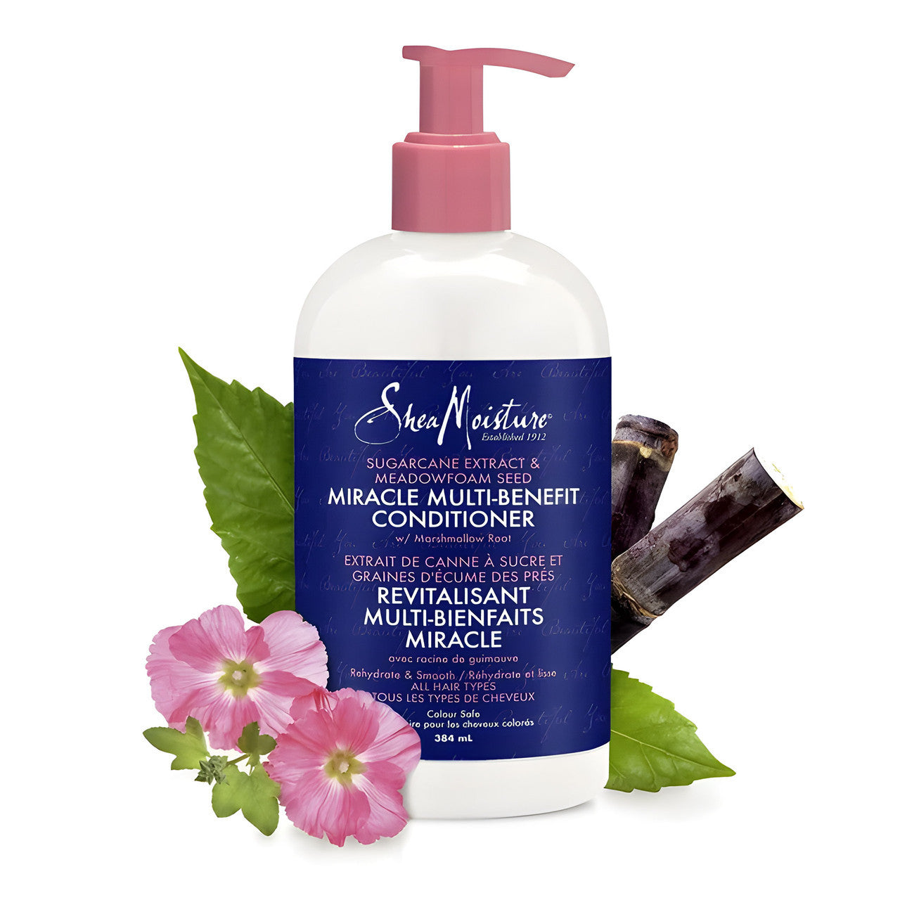 Shea Moisture Sugarcane And Meadowfoam Multi-Benefit Conditioner 384ml