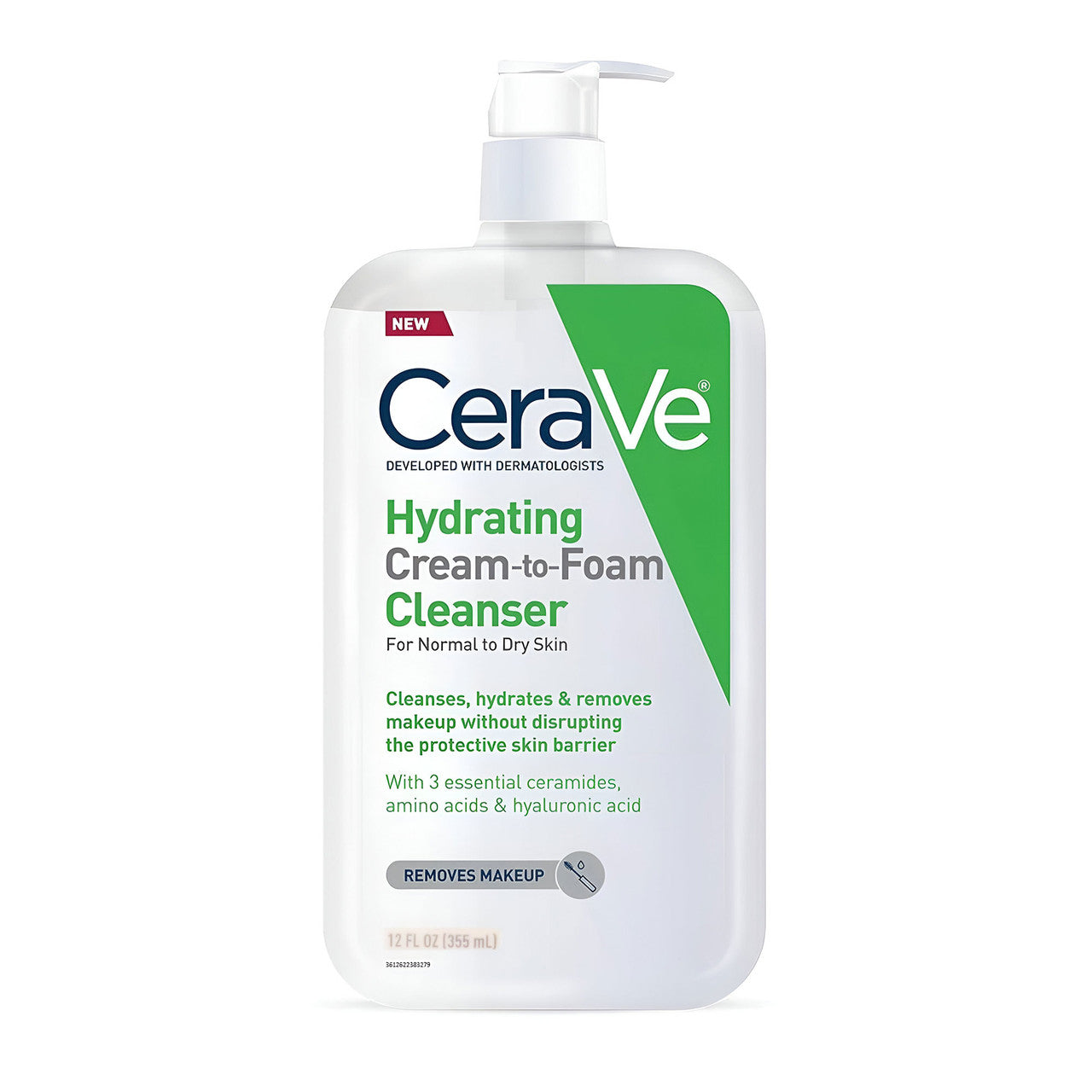 CeraVe Ceramides Hydrating Cream-to-Foam Cleanser 355ml