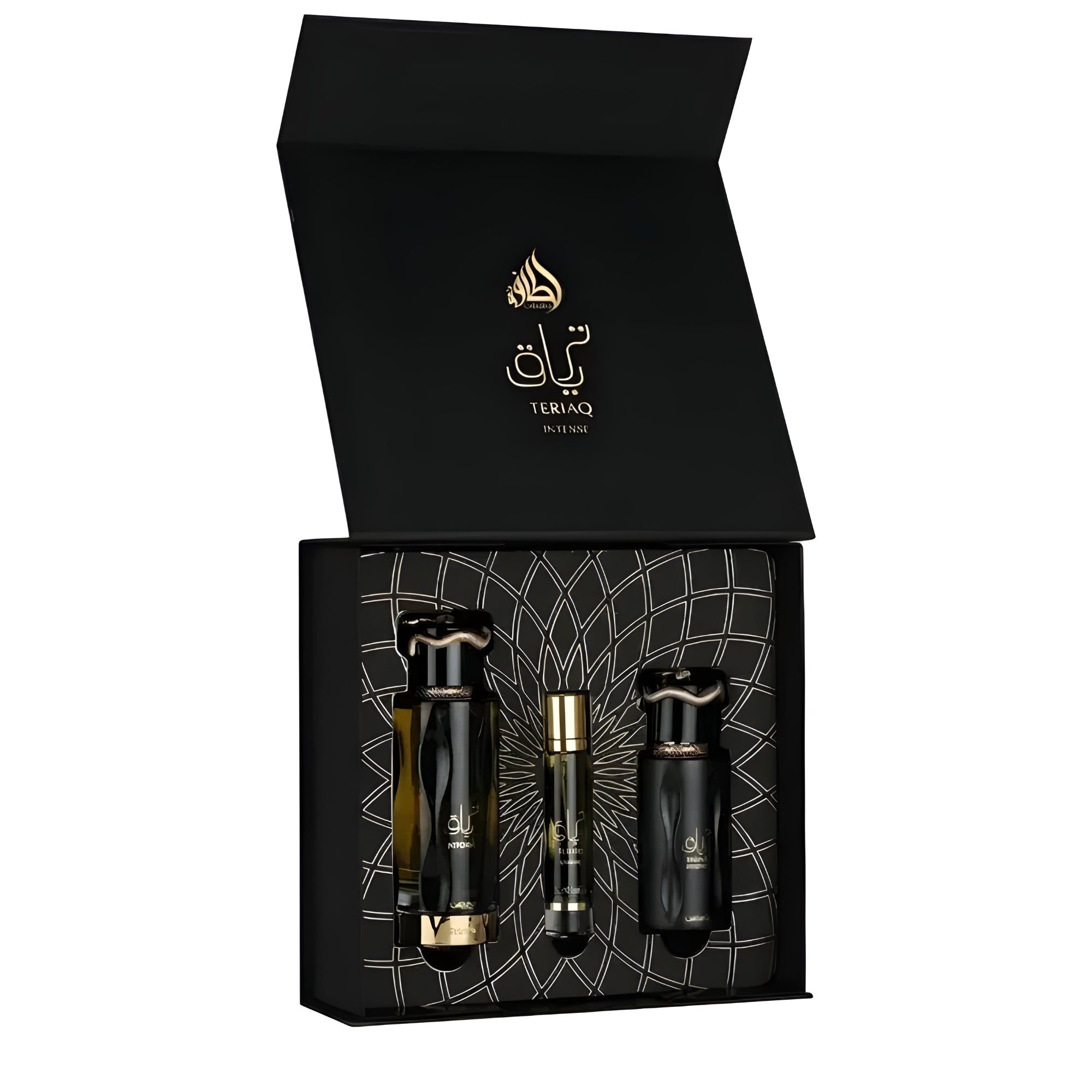 Teriaq Intense 100ml EDP 3 Piece Gift Set By Lattafa (Men's)