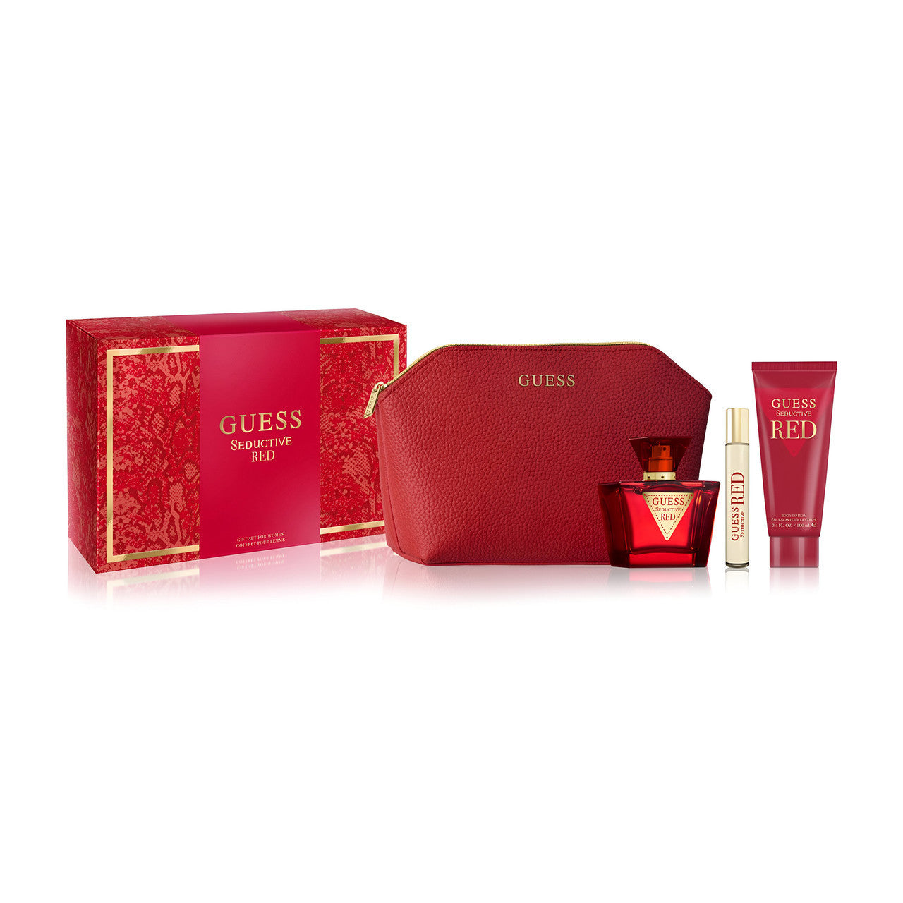Guess Seductive Her Red 75ml 4 Piece Gift Set By Guess (Womens)