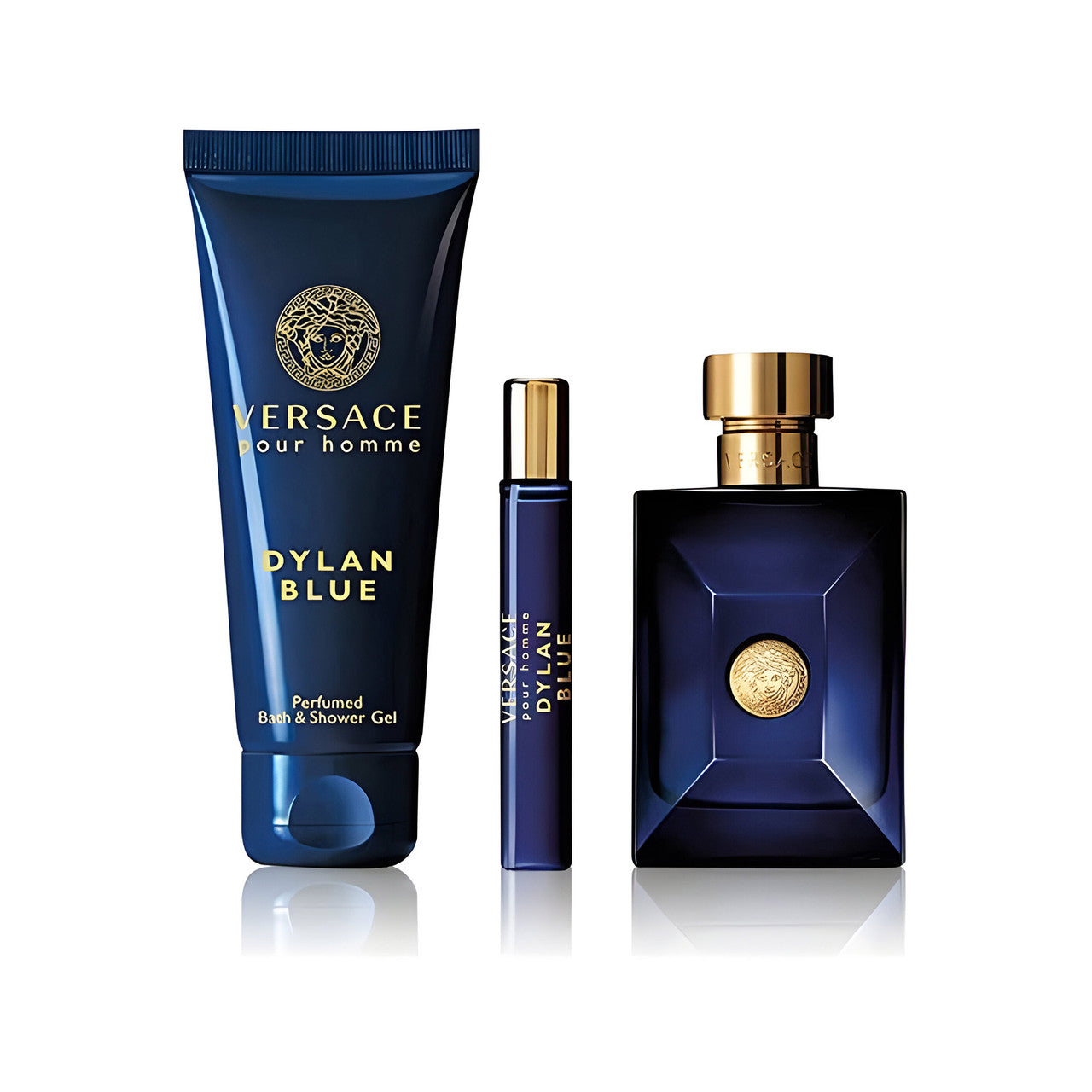 Dylan Blue Pour Homme 3 Piece Gift Set By Versace (Mens)