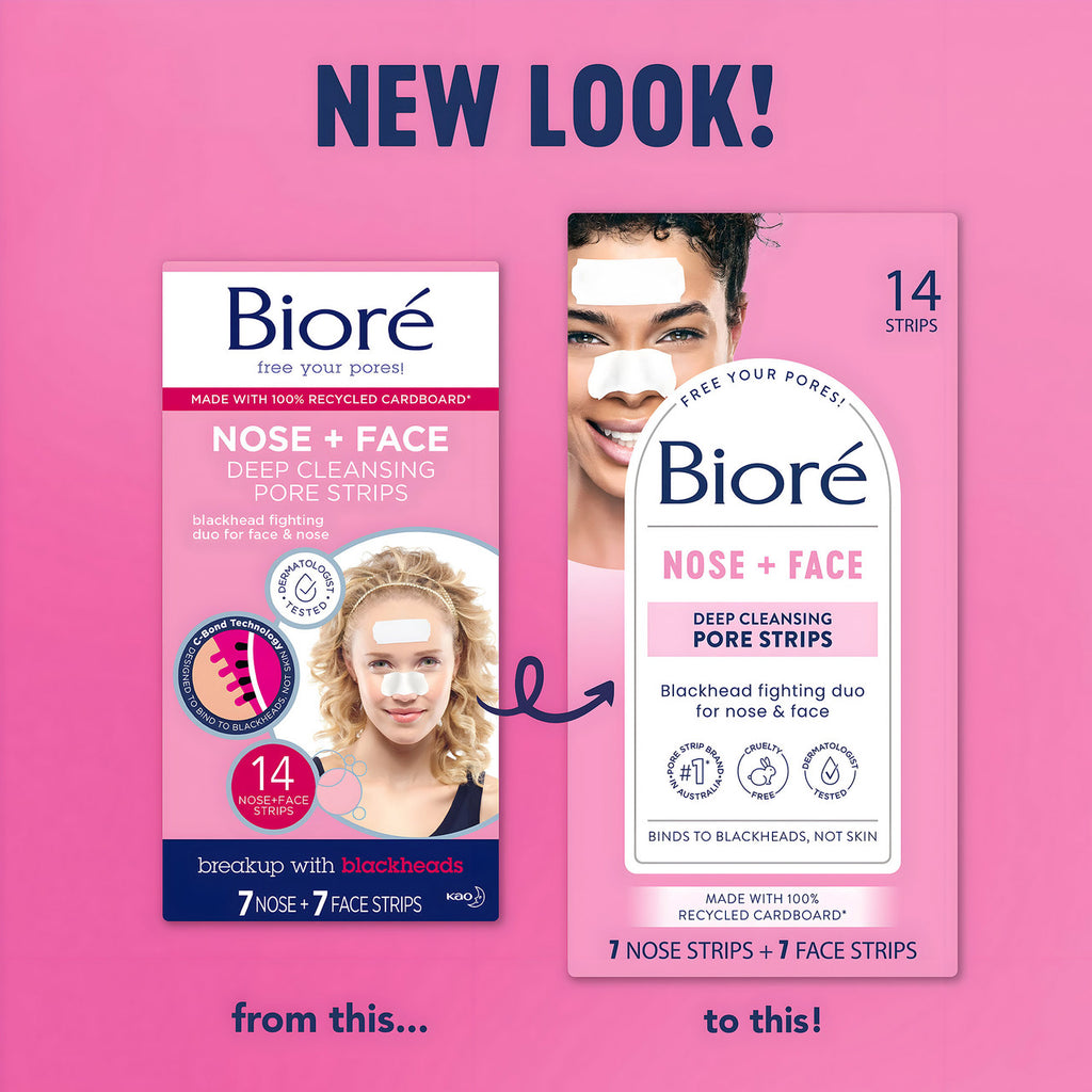 Biore Nose + Face Deep Cleansing Pore Strips 14 pack