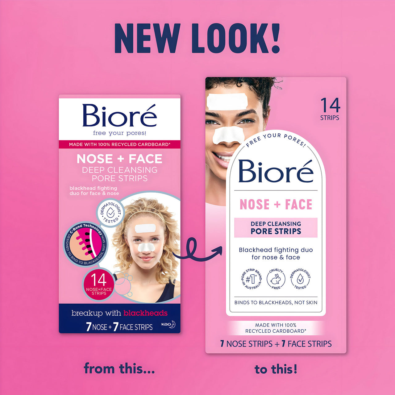 Biore Nose + Face Deep Cleansing Pore Strips 14 pack