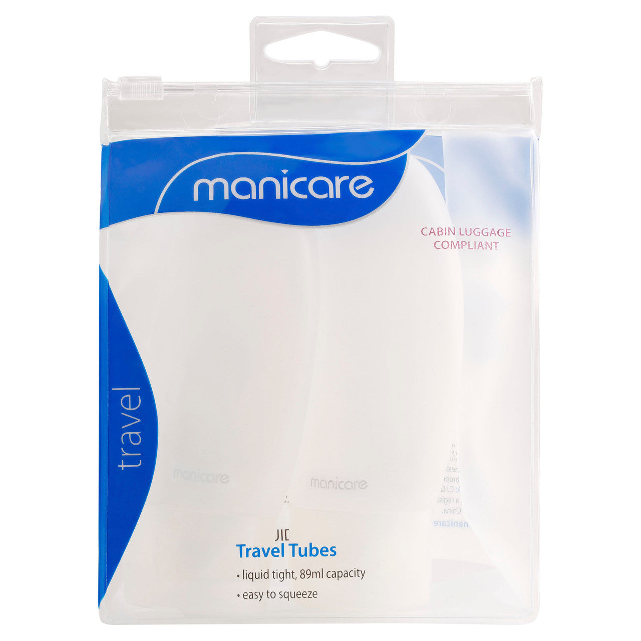Manicare Travel Tubes, 2 Pack