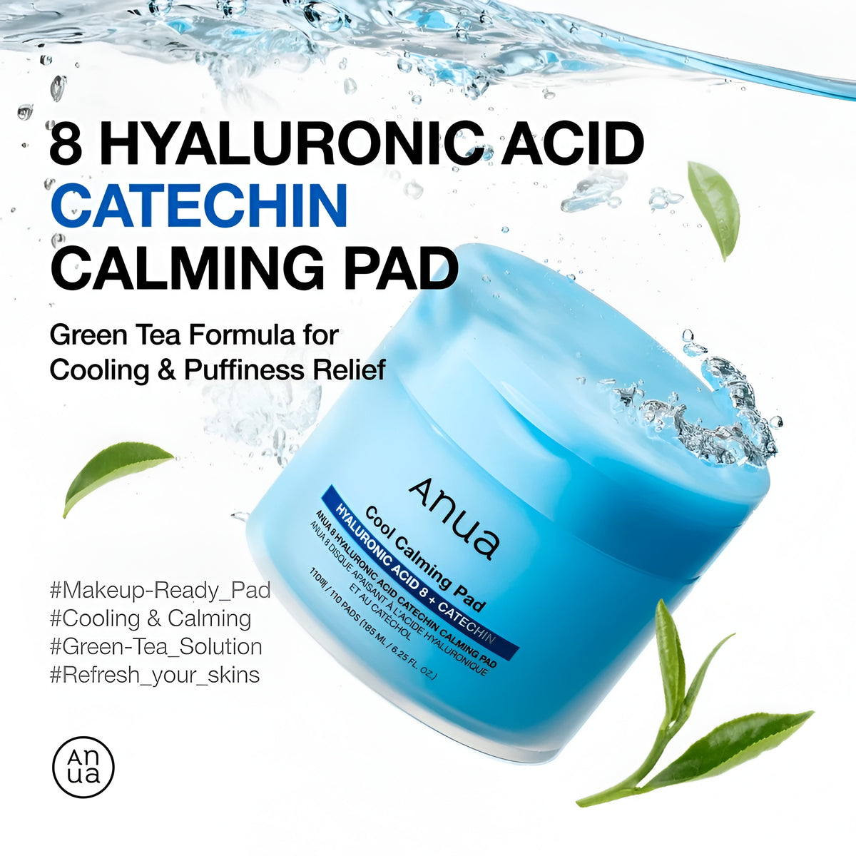 Anua 8 Hyaluronic Acid Catechin Calming Pad 70 Pack