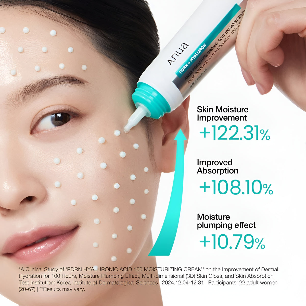 Anua PDRN Hyaluronic Acid 100 Moisturising Cream 60ml