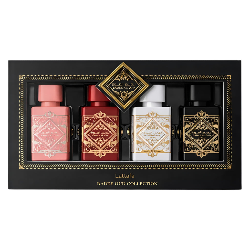 Badee Al Oud 4 x 25ml EDP Gift Set By Lattafa (Unisex)