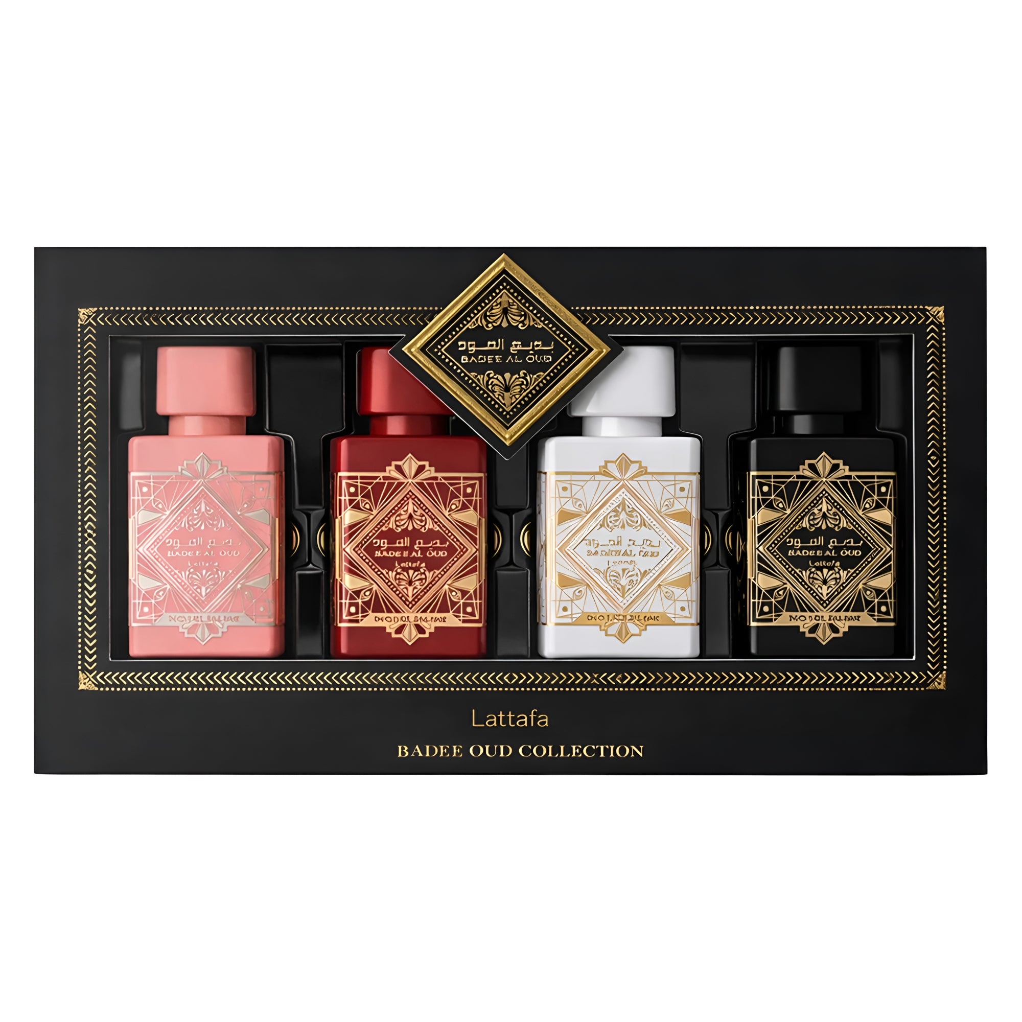 Badee Al Oud 4 x 25ml EDP Gift Set By Lattafa (Unisex)