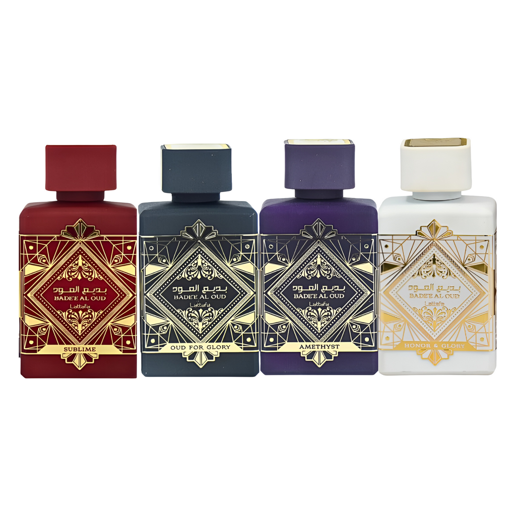 Badee Al Oud 4 x 25ml EDP Gift Set By Lattafa (Unisex)