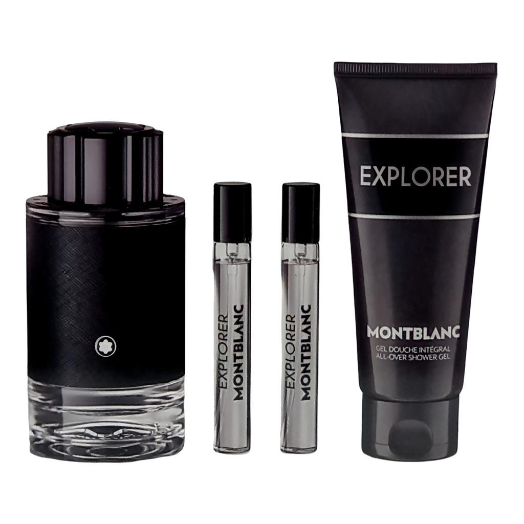 Explorer 100ml EDP 4 Piece Gift Set By Mont Blanc (Men's)