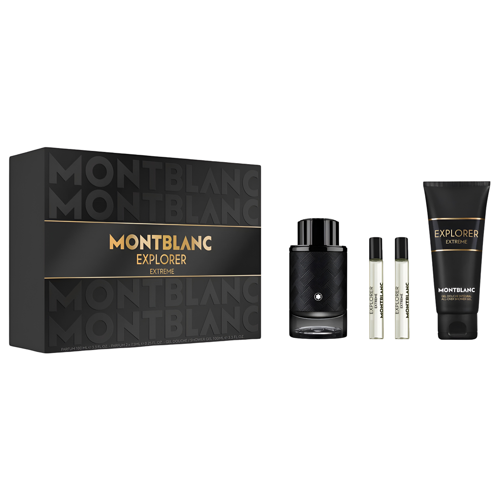 Explorer Extreme 100ml Parfum 4 Piece Gift Set By Mont Blanc (Men's)