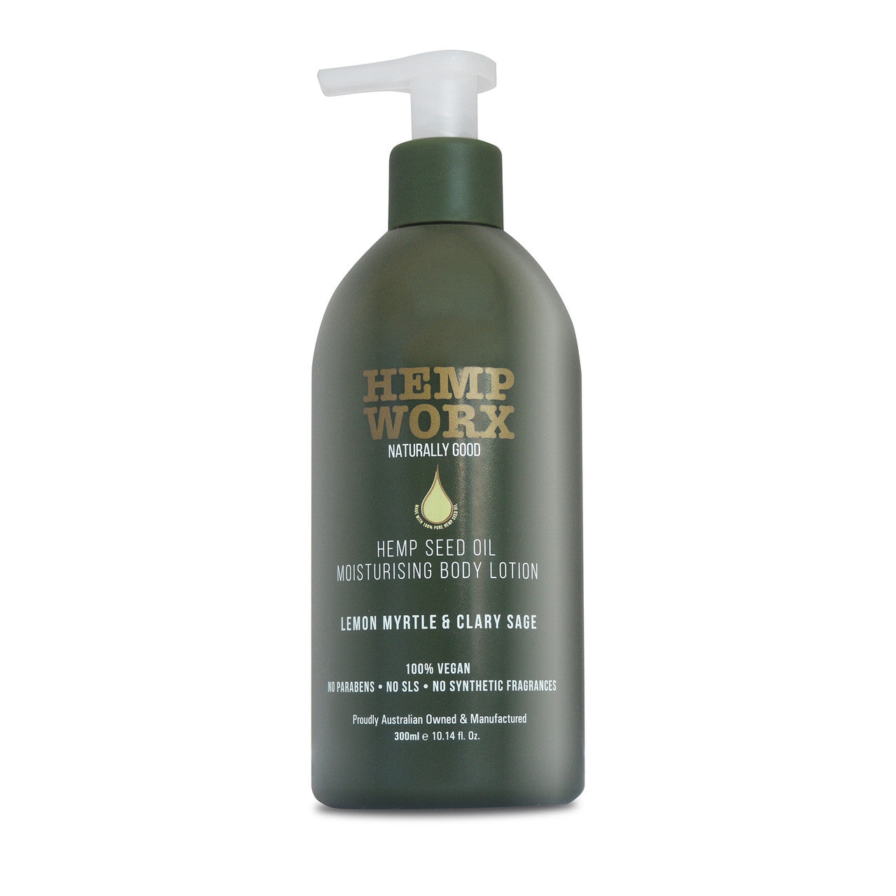 Hemp Worx Hemp Seed Oil Lemon Myrtle Moisturising Body Lotion 300ml
