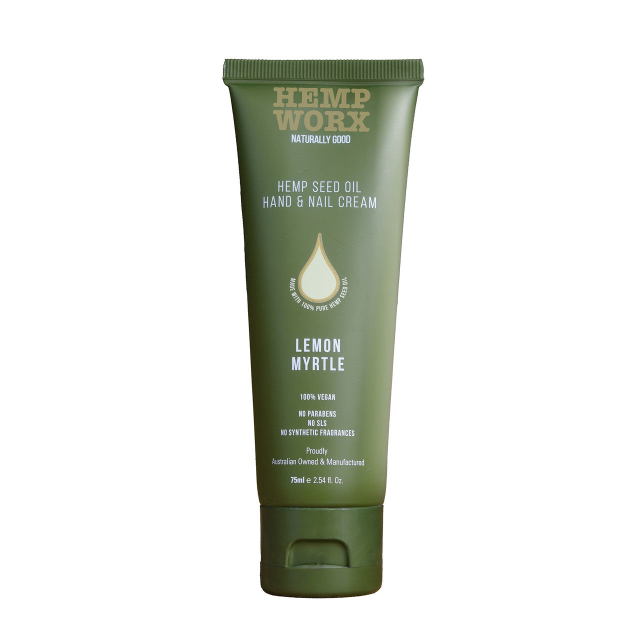 Hemp Worx Hemp Seed Oil Hand & Nail Cream Lemon Myrtle 75g