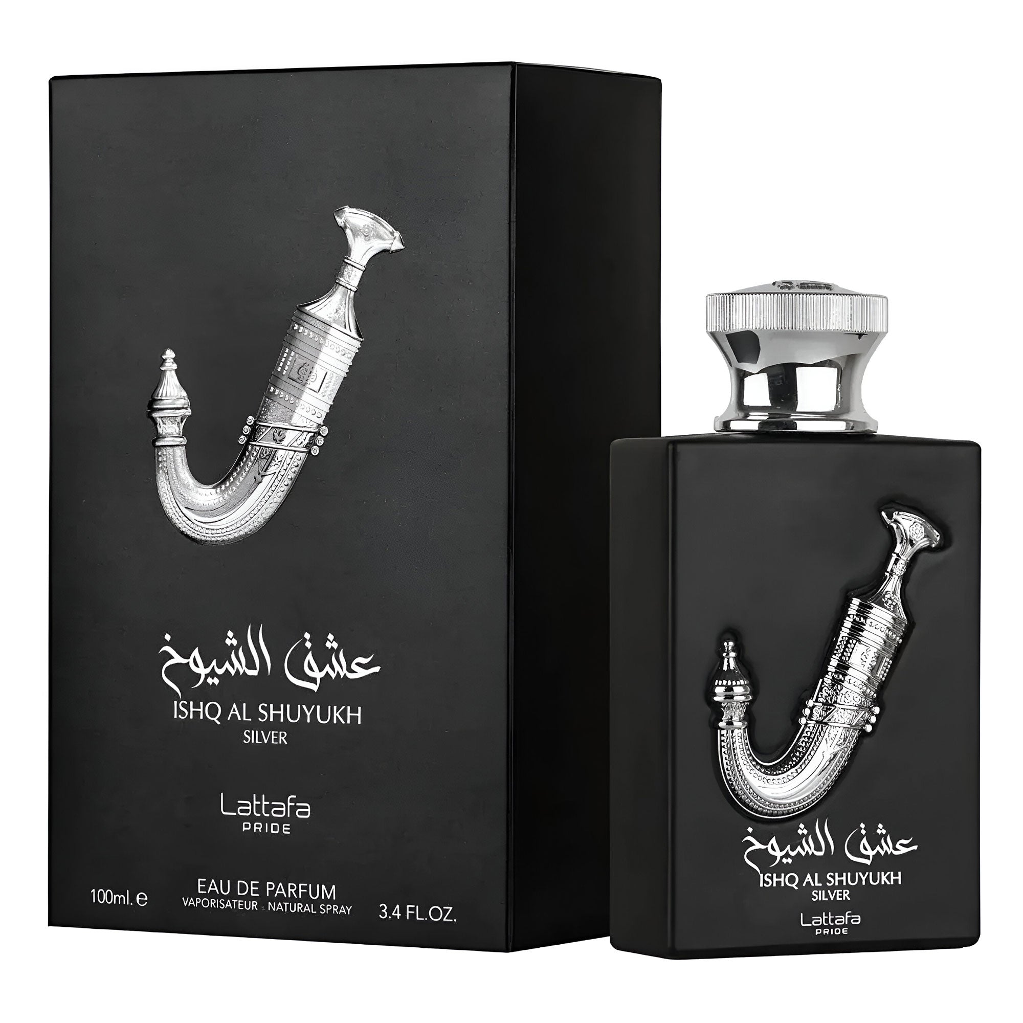 Ishq Al Shuyukh Silver 100ml EDP By Lattafa (Men's)