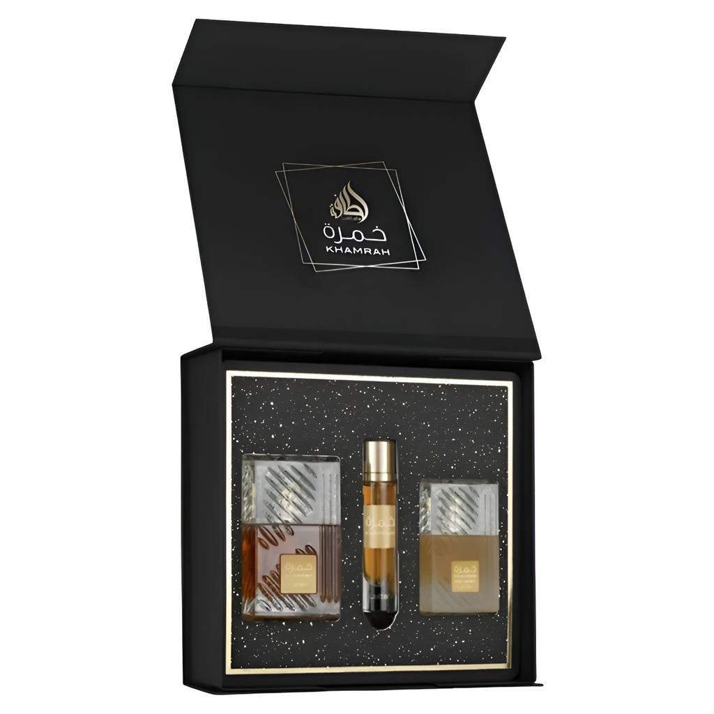 Khamrah 100ml EDP 3 Piece Gift Set By Lattafa (Men's)