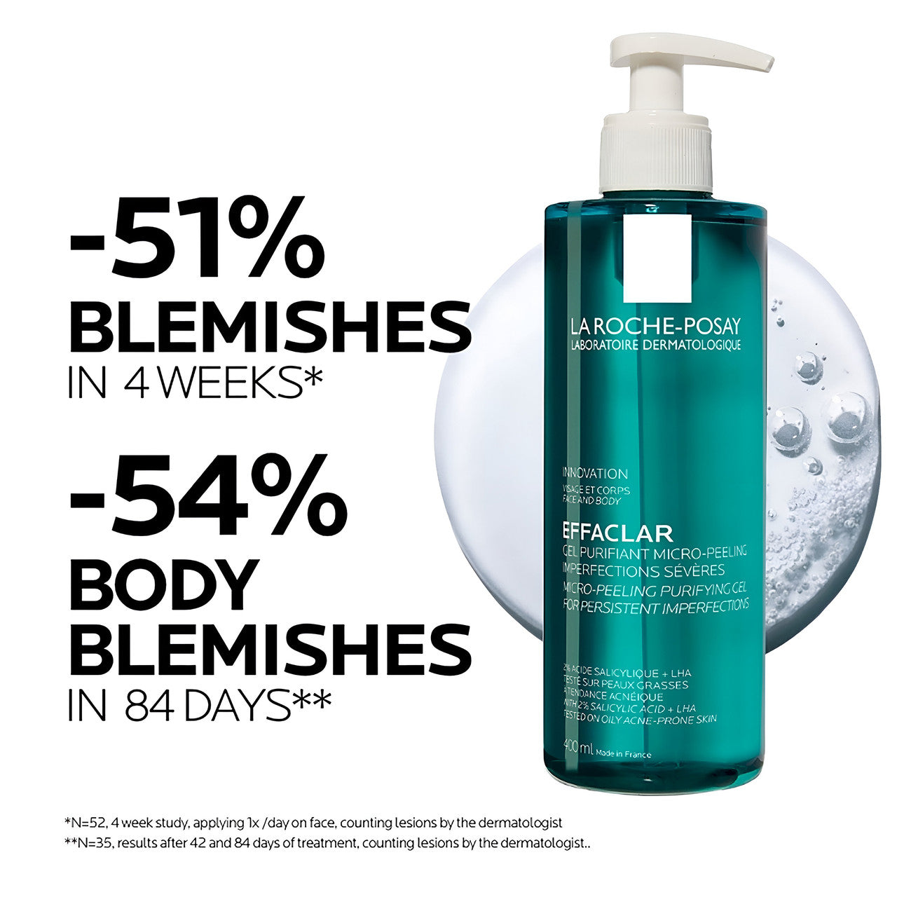 La Roche Posay Effaclar Micro-Peeling Purifying Gel Cleanser 400ml