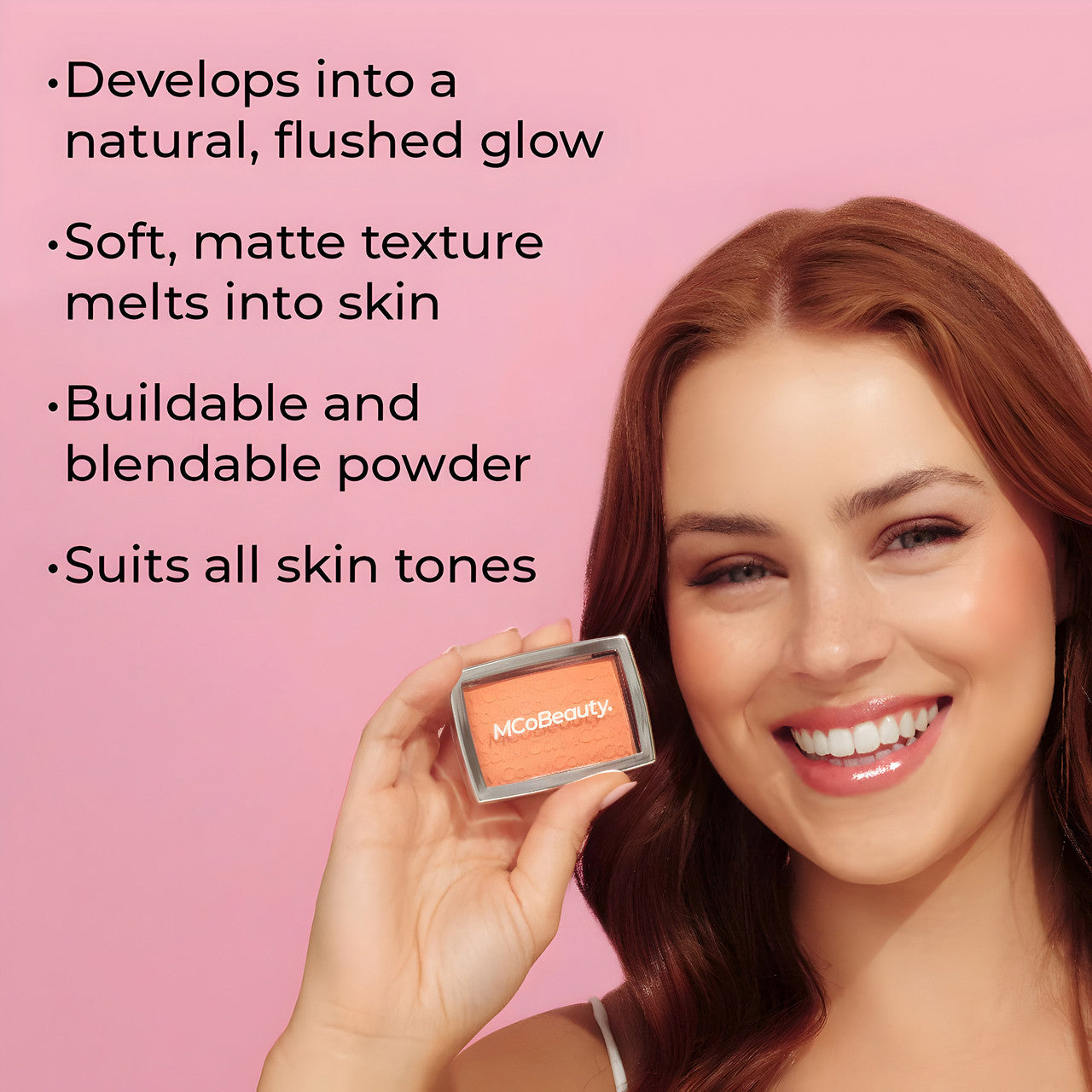 MCoBeauty Glow Up pH Powder Blush - Peach Pop