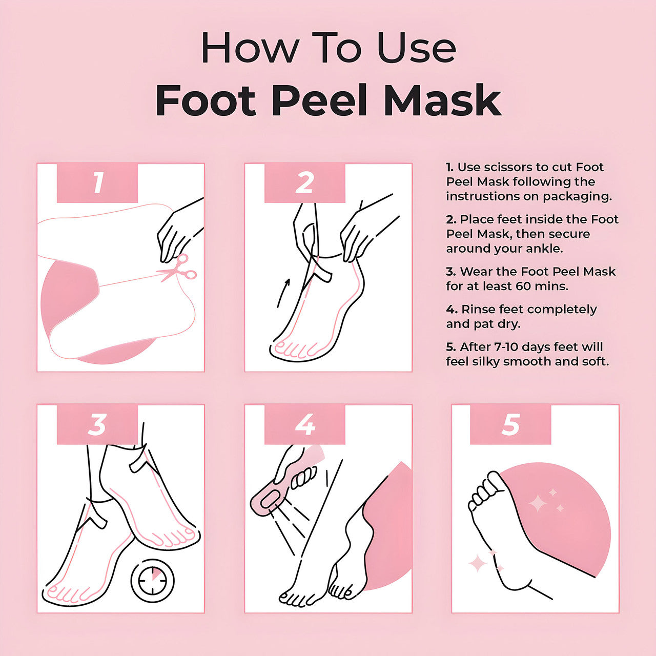 Exfoliating Foot Peel Mask 1 Pair