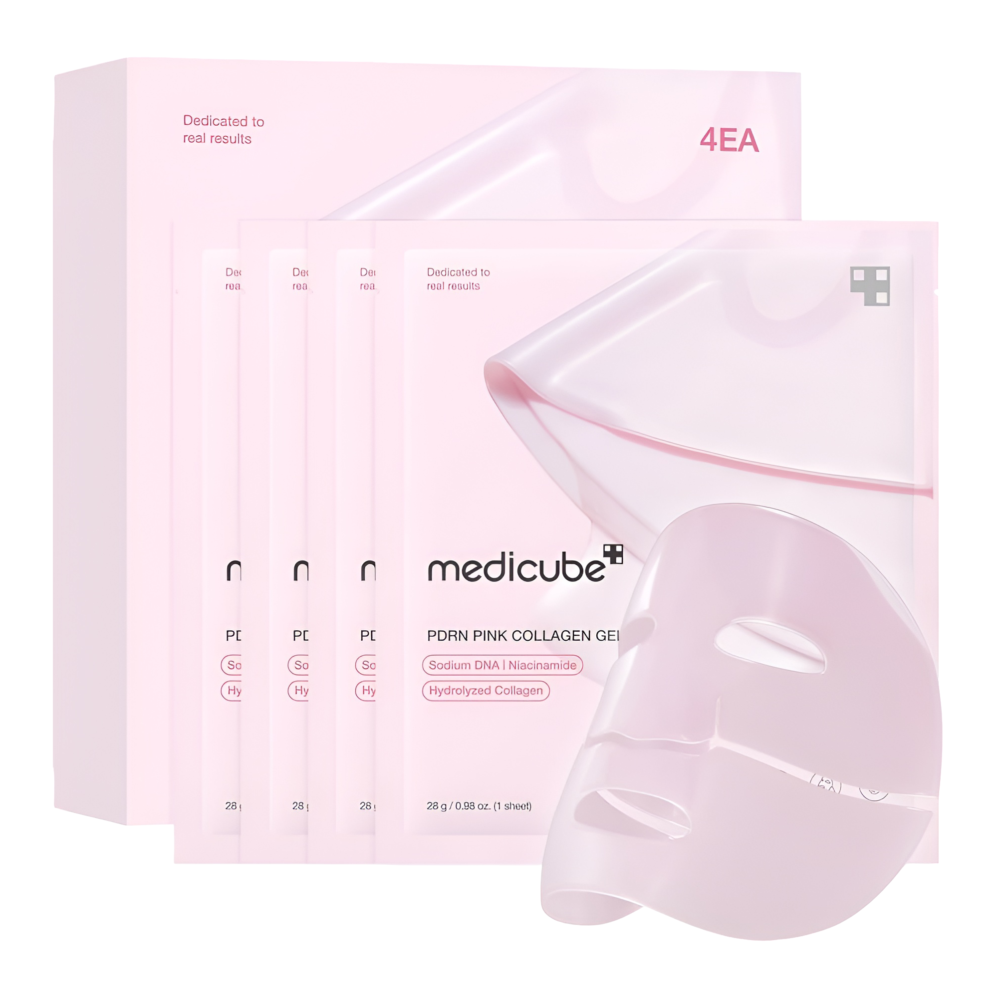 Medicube PDRN Pink Collagen Jelly Gel Mask 4 Pack