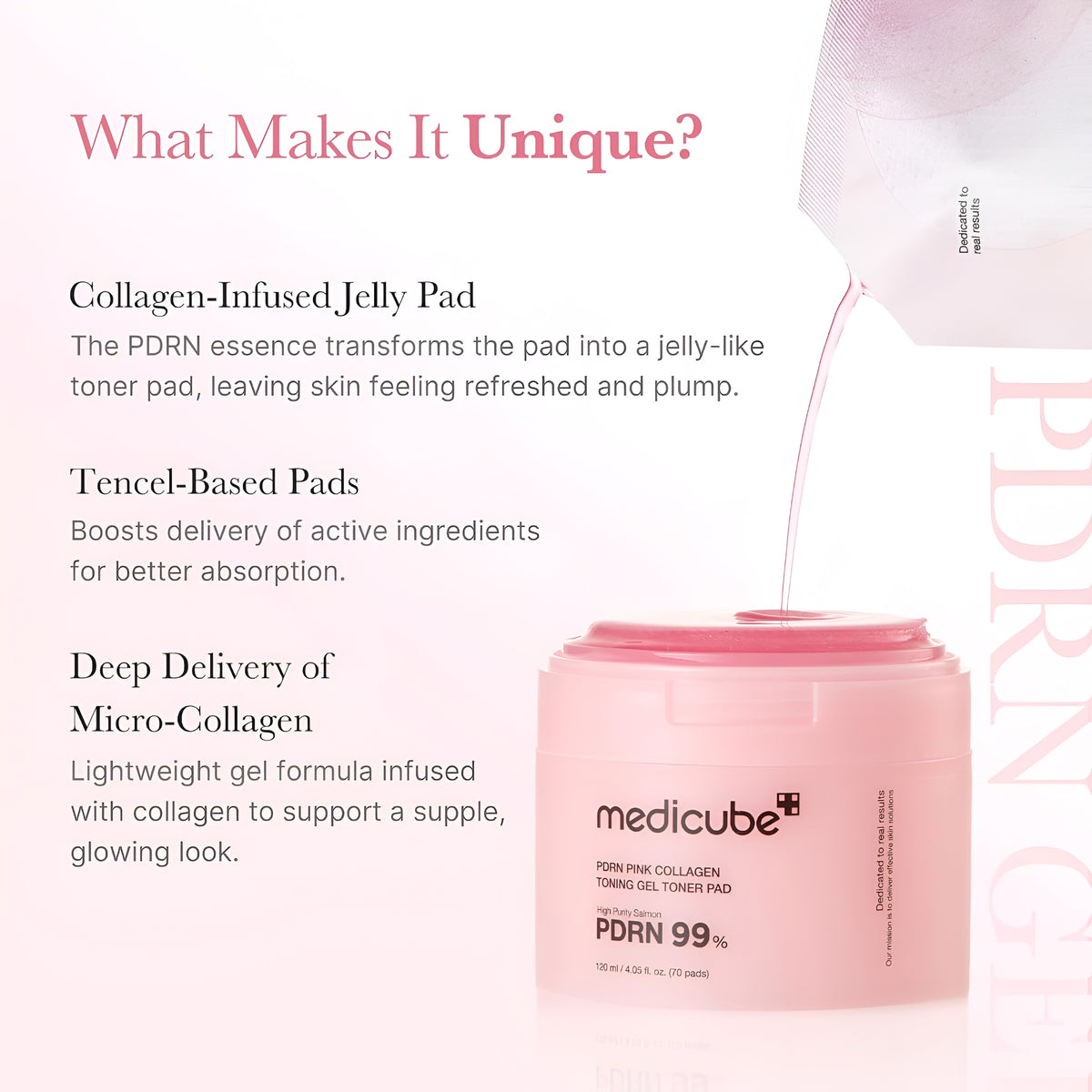 Medicube PDRN Pink Collagen Pads 70 Pack