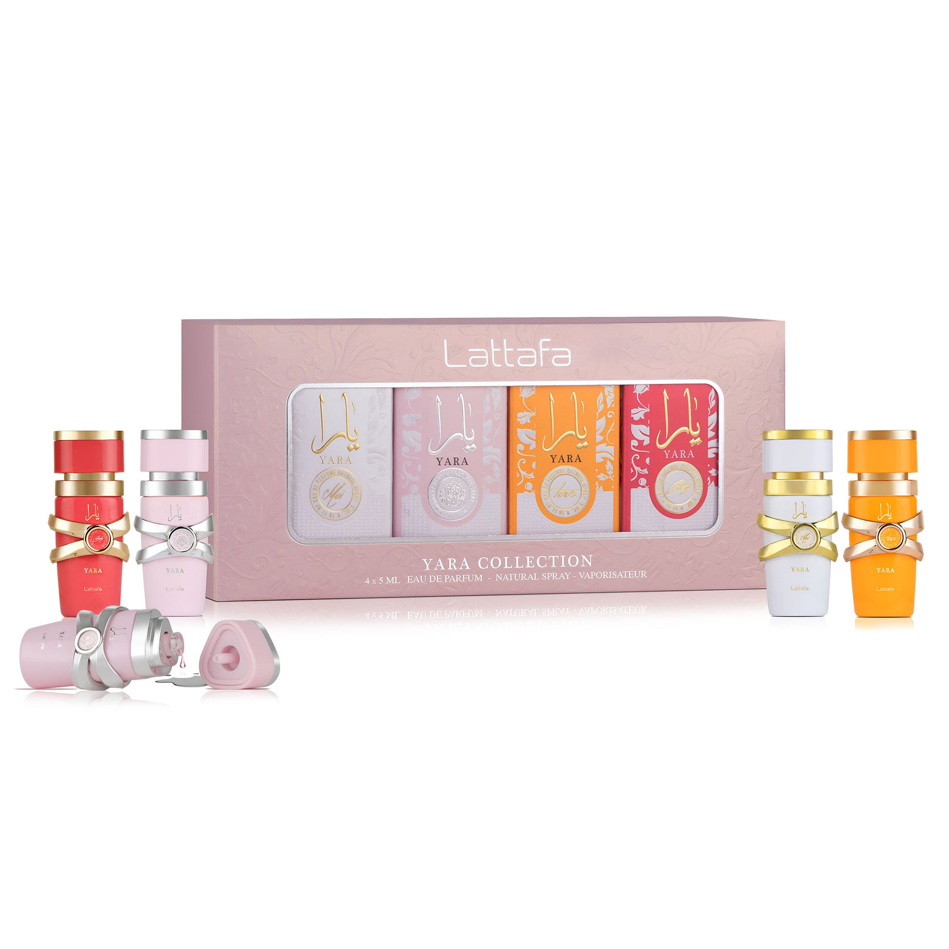 Yara 4 x 5ml EDP Gift Set By Lattafa (Women's)
