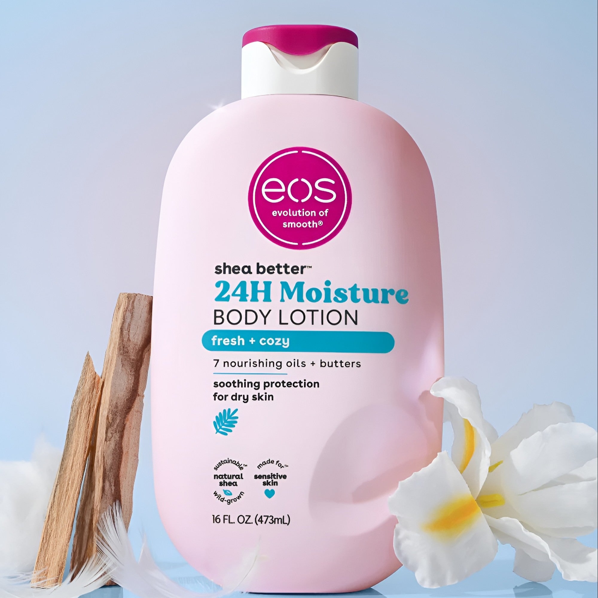 eos 24 Hour Moisture Fresh + Cozy Body Lotion 473ml