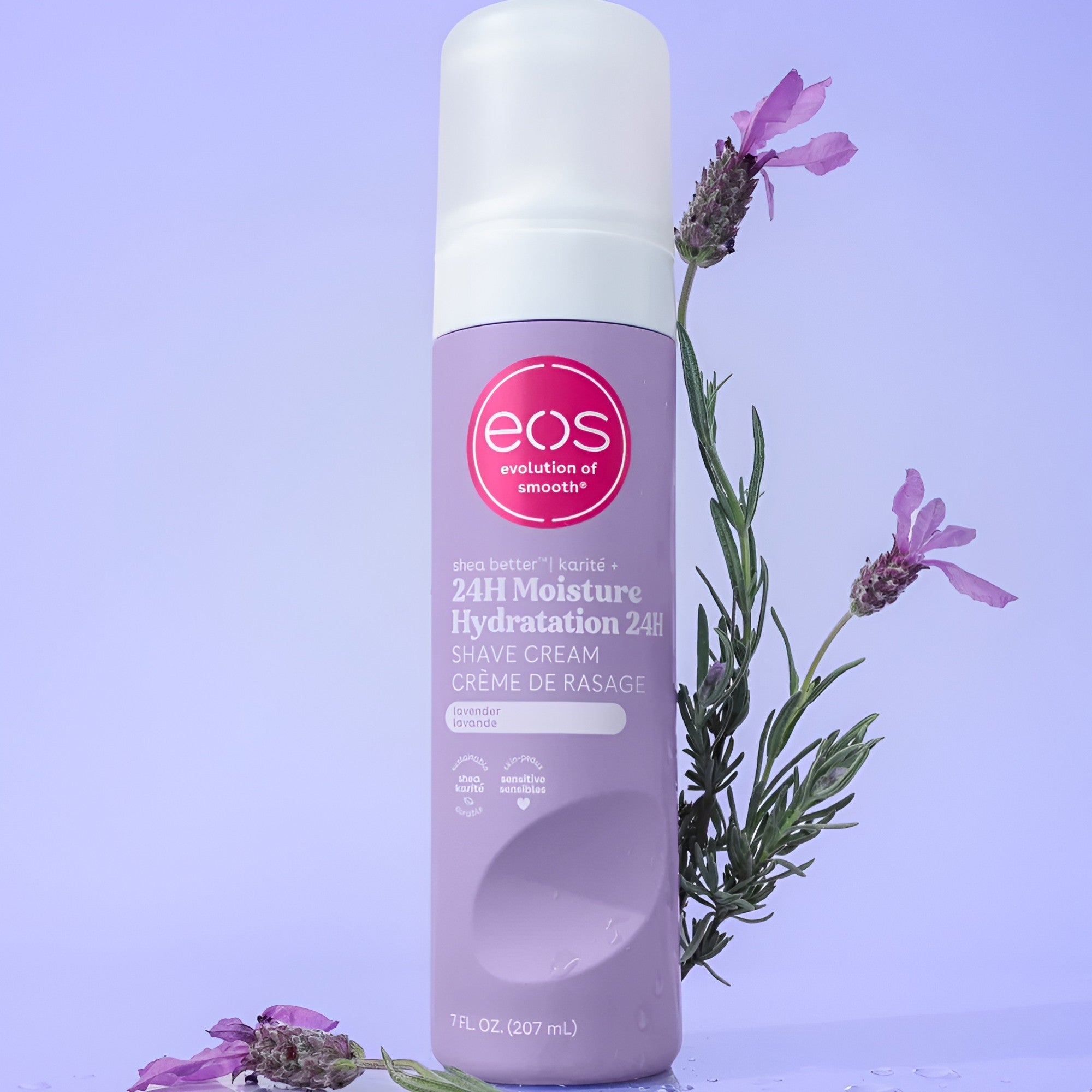 eos 24 Hour Moisture Lavender Shaving Cream 207ml