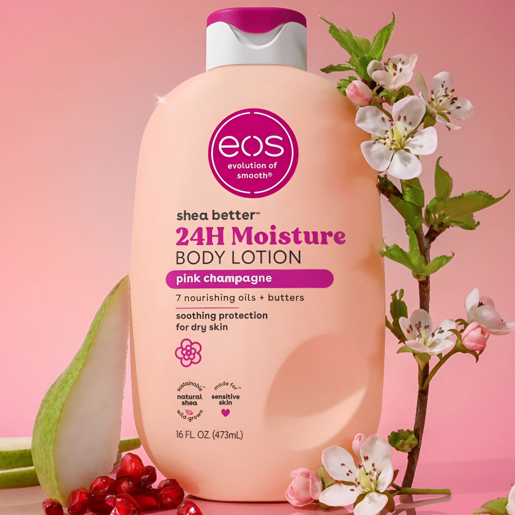 eos 24 Hour Moisture Pink Champagne Body Lotion 473ml