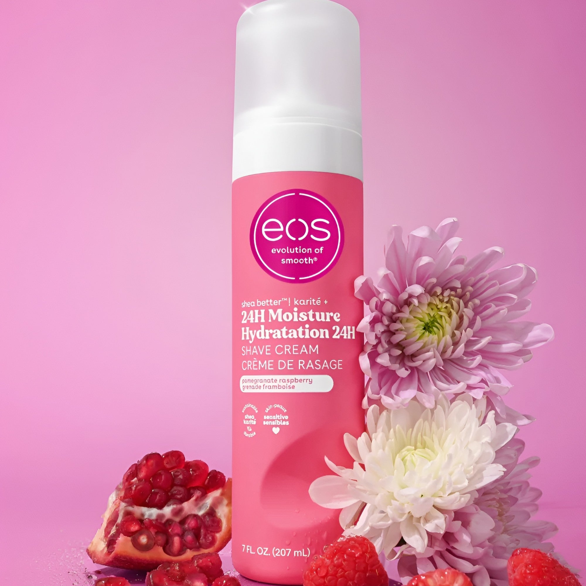eos 24 Hour Moisture Pomegranate Raspberry Shaving Cream 207ml