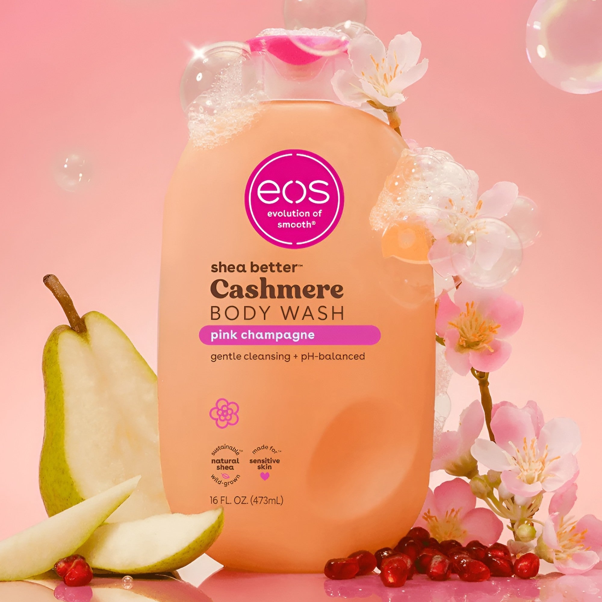 eos Cashmere Pink Champagne Body Wash 473ml
