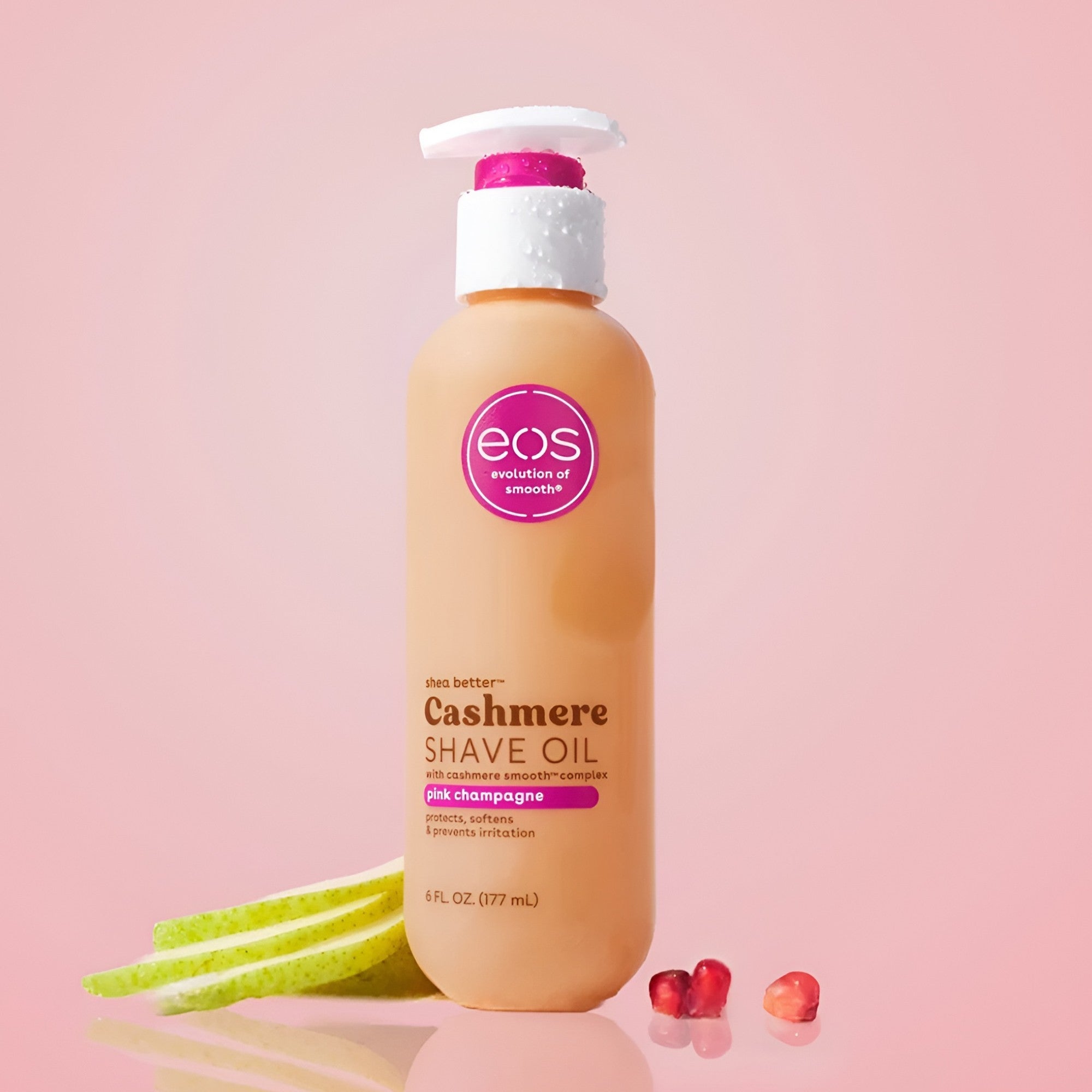 eos Cashmere Pink Champagne Shave Oil 177ml
