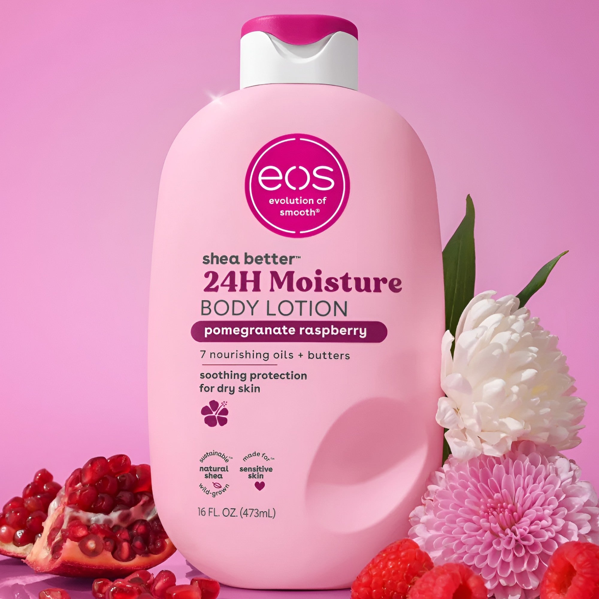 eos 24 Hour Moisture Pomegranate Raspberry Body Lotion 473ml