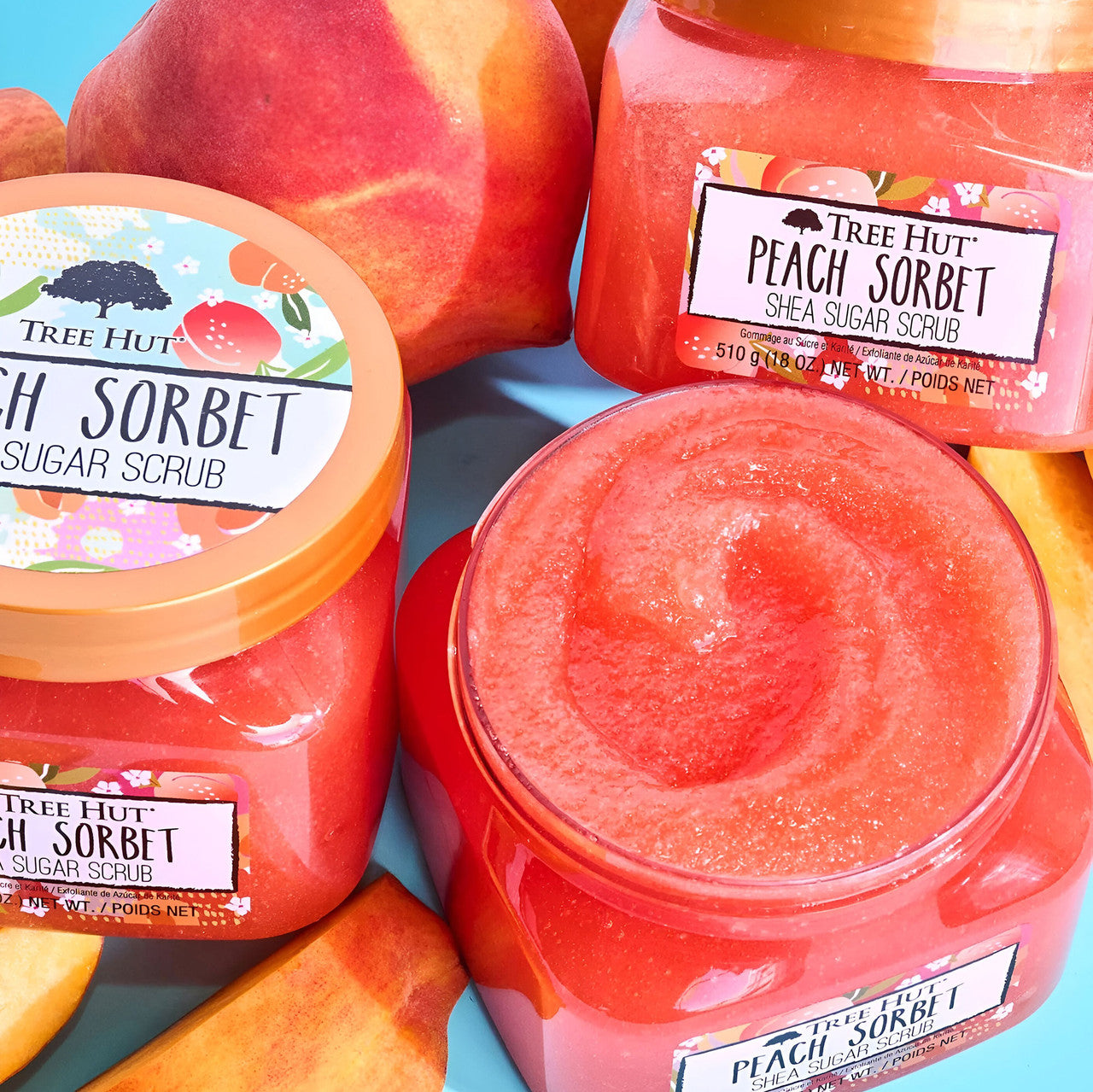 Tree Hut Peach Sorbet Shea Sugar Body Scrub 510g