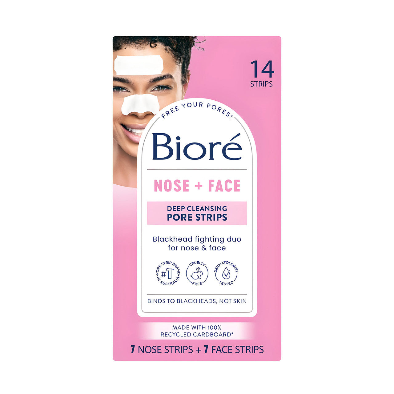 Biore Nose + Face Deep Cleansing Pore Strips 14 pack
