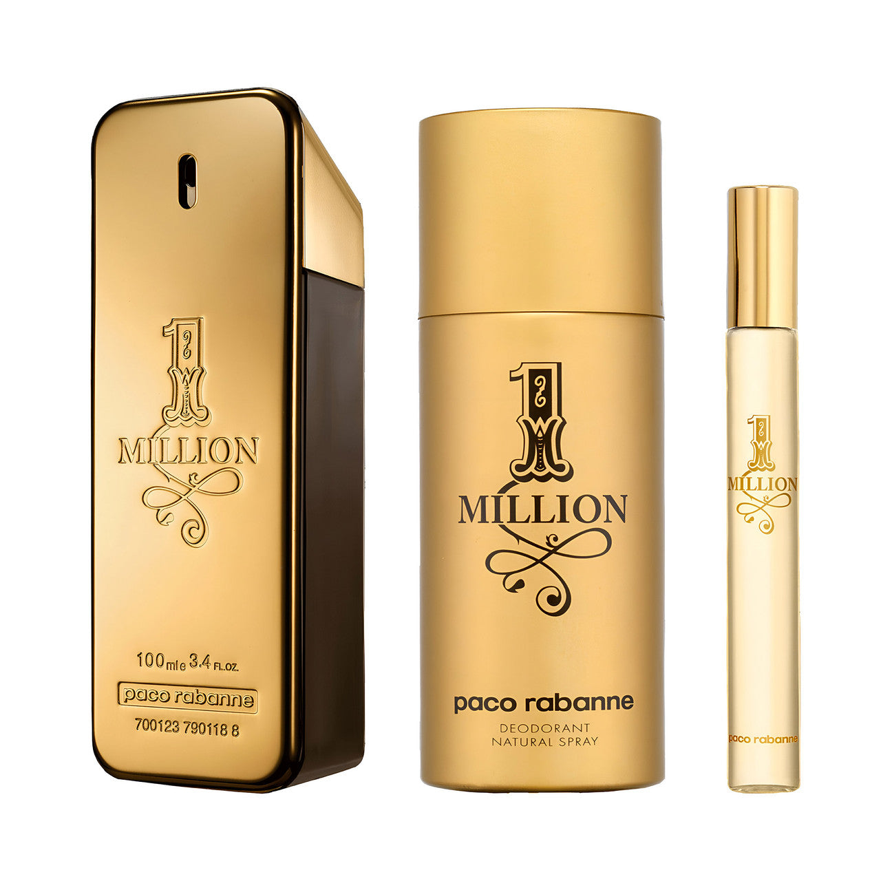 1 Million EDT 3 Piece Gift Set By Paco Rabanne (Mens)