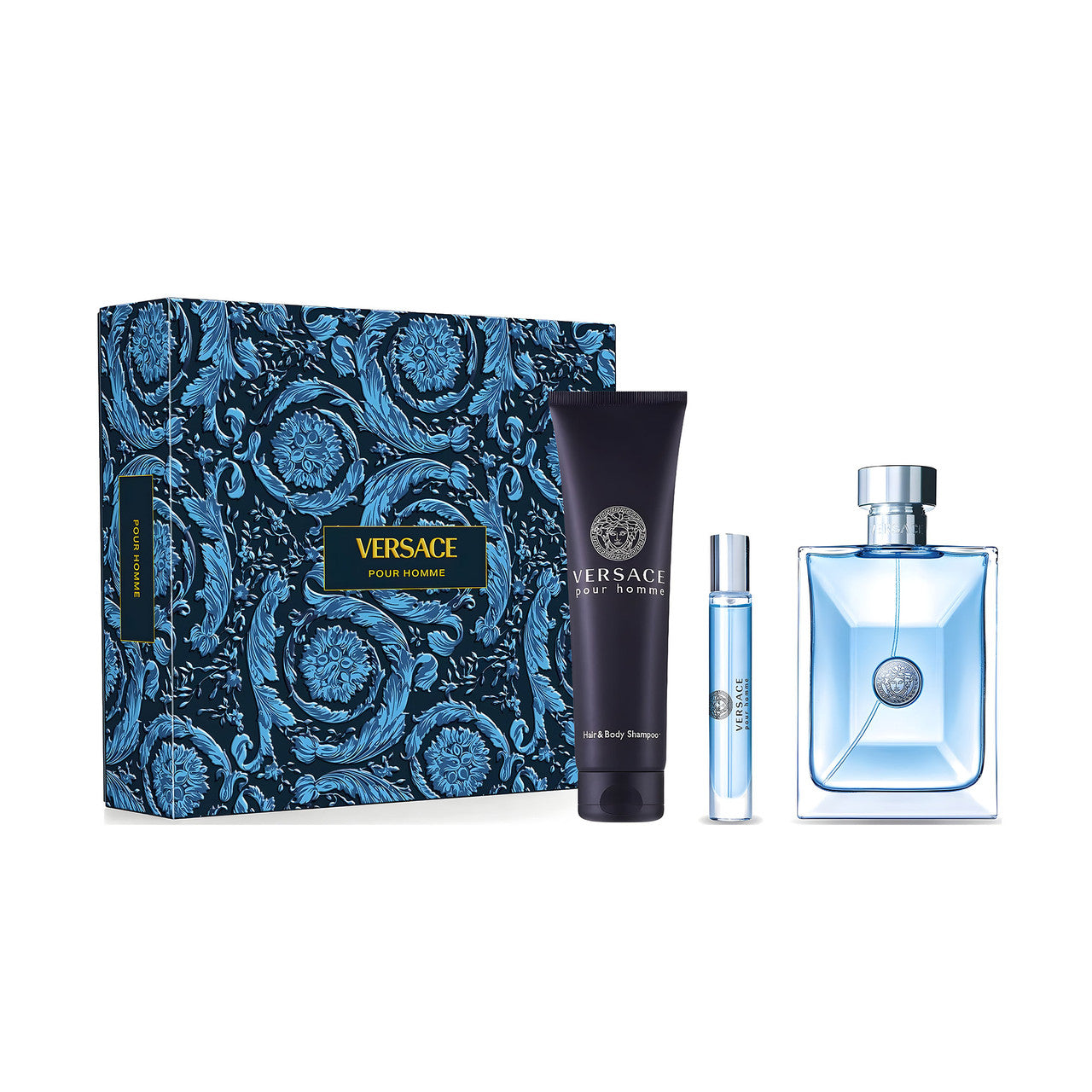 Versace Pour Homme EDT 3 Piece Gift Set By Versace (Mens)