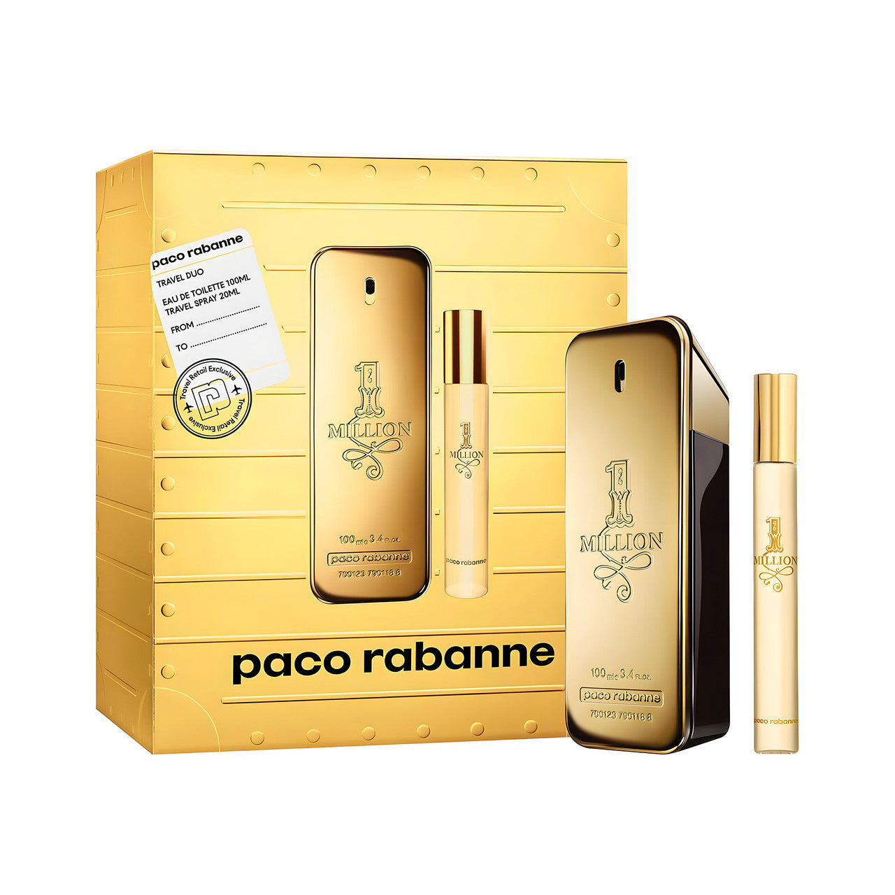 1 Million EDT 2 Piece Gift Set By Paco Rabanne (Mens)