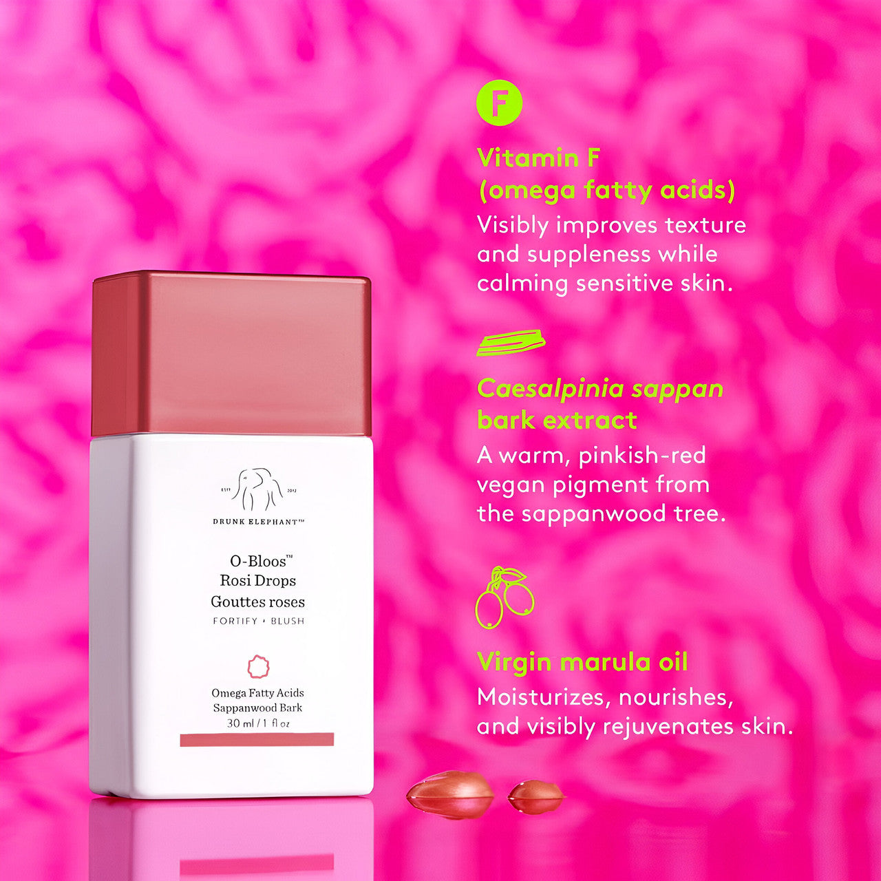 Drunk Elephant O-Bloos Rosi Drops 30ml