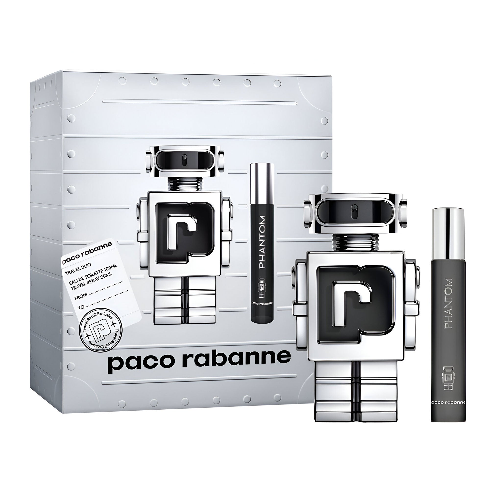 Phantom EDT 2 Piece Gift Set By Paco Rabanne (Men's)
